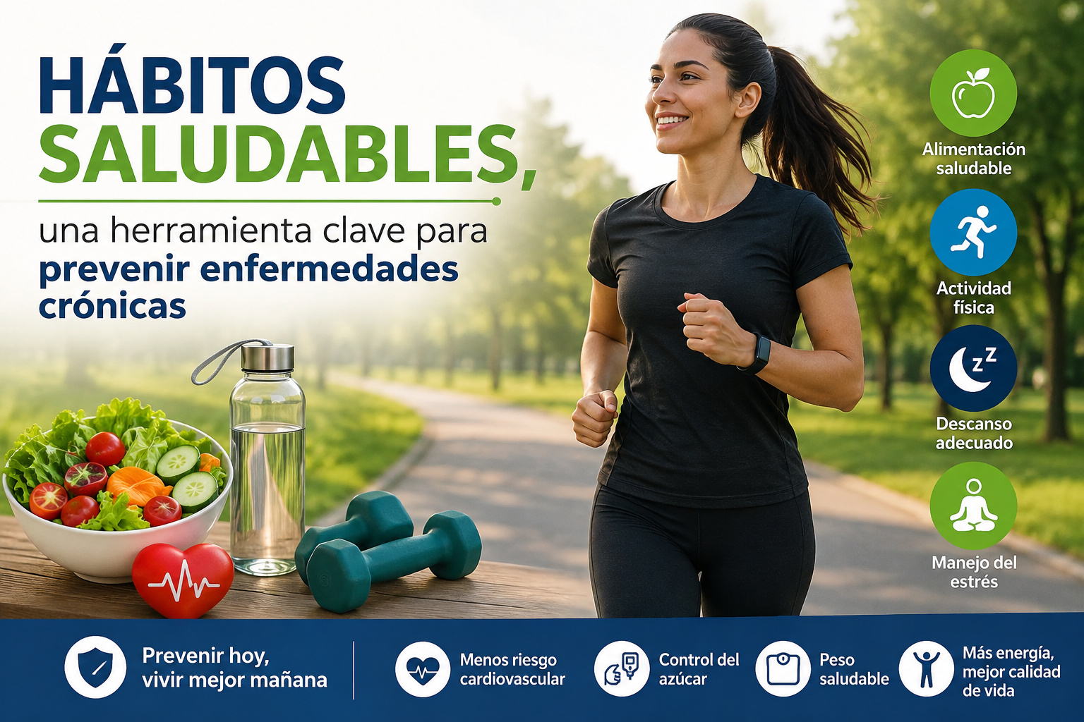 Hábitos saludables, una herramienta clave para prevenir enfermedades crónicas